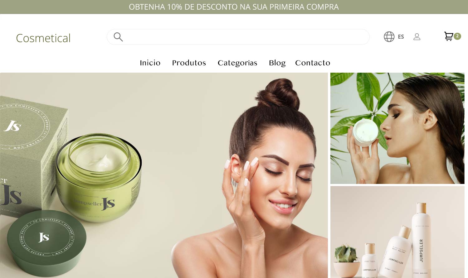 Temas de e-commerce apelativos